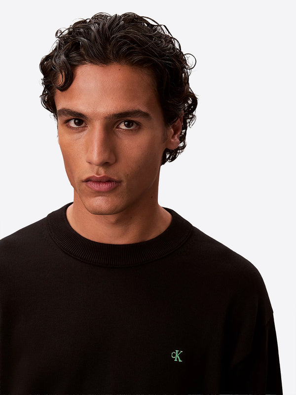 Calvin Klein Jeans Maglione Girocollo Uomo Mod. LV04RC309G UB1 Nero