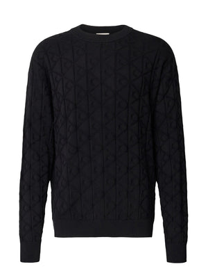 Calvin Klein Jeans Maglione Girocollo Uomo Mod. LV04RE301G UB1 BLACK
