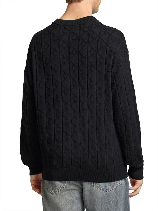Calvin Klein Jeans Maglione Girocollo Uomo Mod. LV04RE301G UB1 BLACK