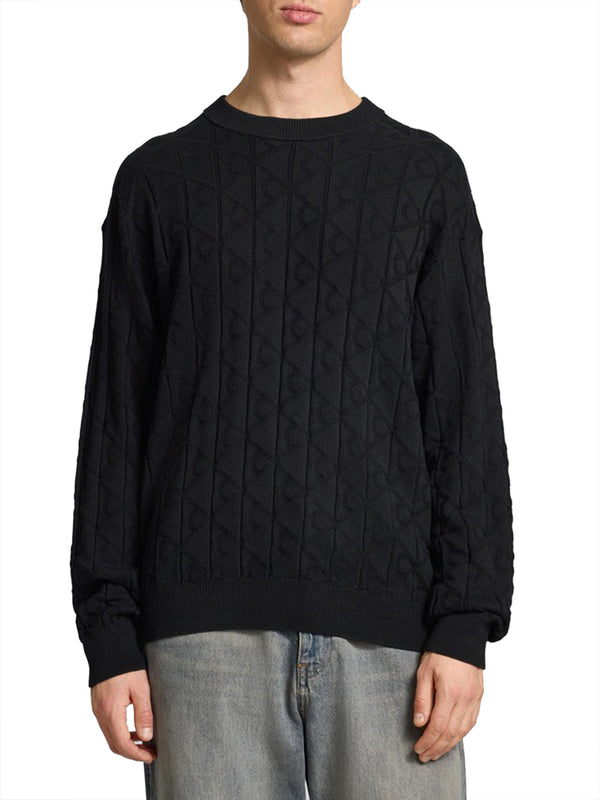 Calvin Klein Jeans Maglione Girocollo Uomo Mod. LV04RE301G UB1 BLACK