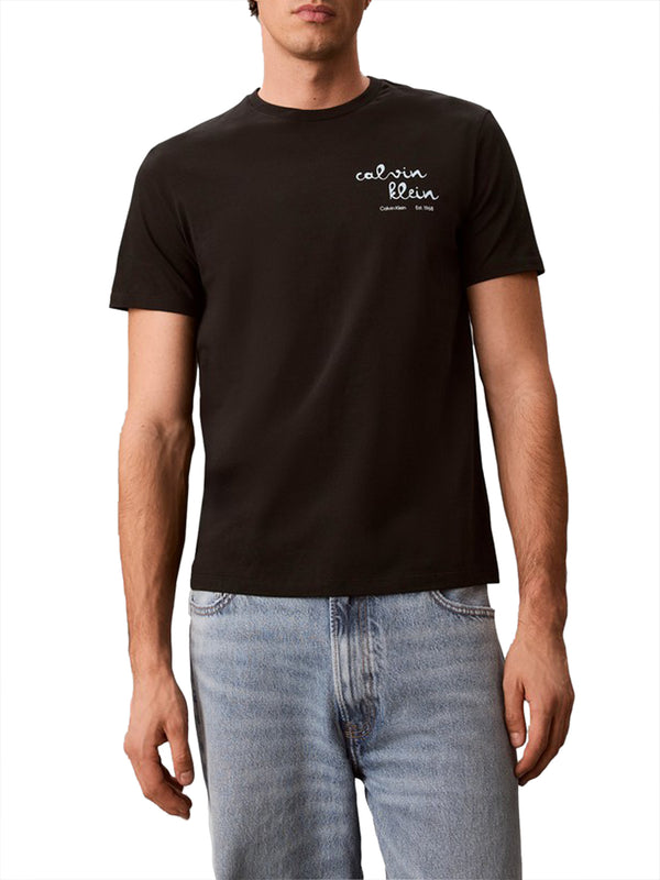 Calvin Klein Jeans T-shirt Uomo Mod. LV04RG837G UB1 BLACK