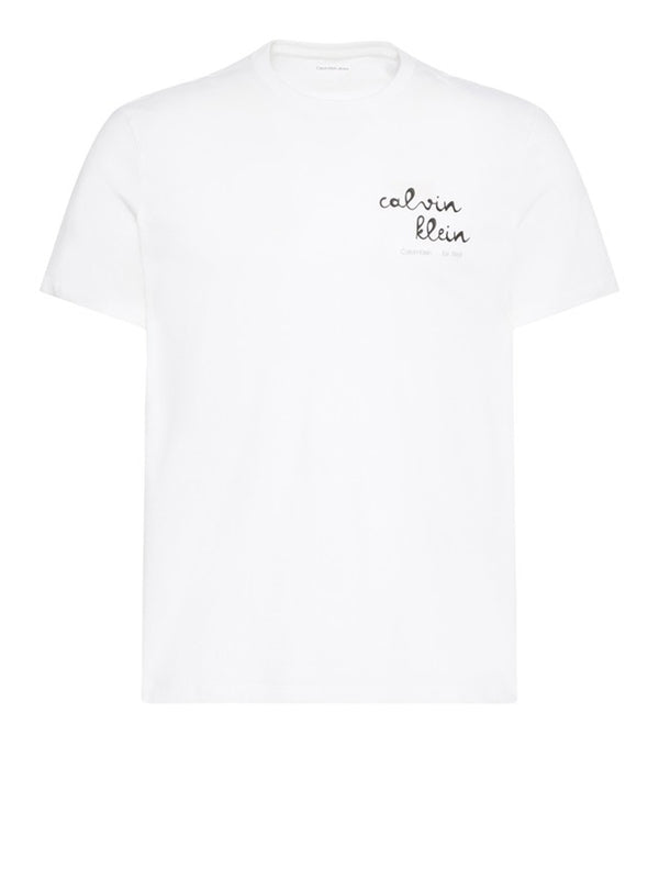 Calvin Klein Jeans T-shirt Uomo Mod. LV04RG837G YAS Bianco