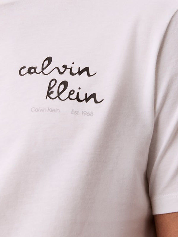 Calvin Klein Jeans T-shirt Uomo Mod. LV04RG837G YAS Bianco