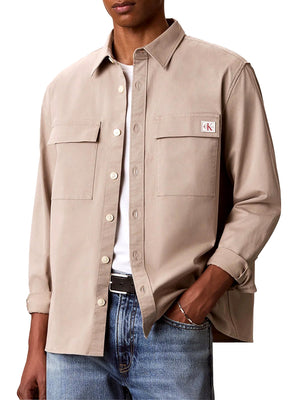 Calvin Klein Jeans Camicia m/l Uomo Mod. LV04RF123G RAK Beige