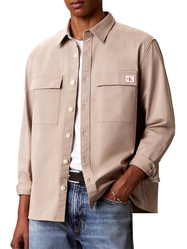 Calvin Klein Jeans Camicia m/l Uomo Mod. LV04RF123G RAK Beige