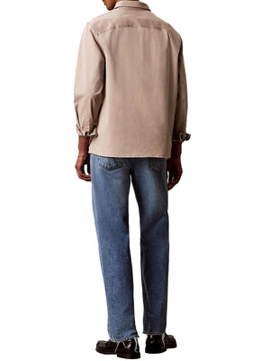 Calvin Klein Jeans Camicia m/l Uomo Mod. LV04RF123G RAK Beige