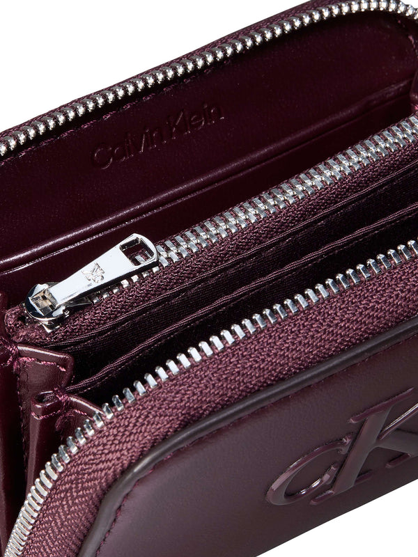Calvin Klein Portafoglio Donna Mod. LV04F1154G BAP Bordeau