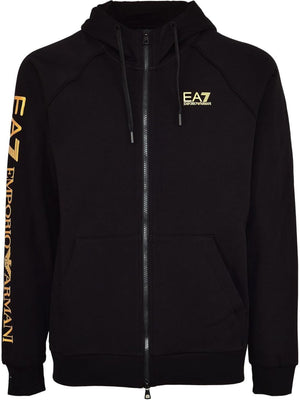 Ea7 Emporio Armani Felpa Zip Uomo Mod. 7M001047 AF10377 MC004 Nero