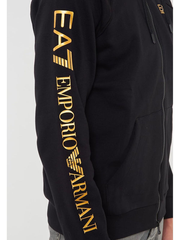 Ea7 Emporio Armani Felpa Zip Uomo Mod. 7M001047 AF10377 MC004 Nero