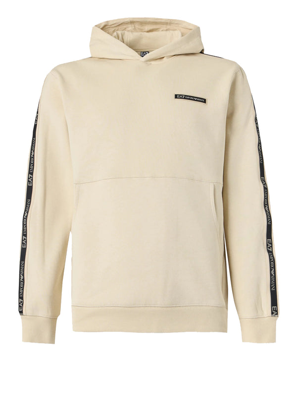 Ea7 Emporio Armani Felpa cappuccio Uomo Mod. 7M002196 AF10377 U1079 Crema