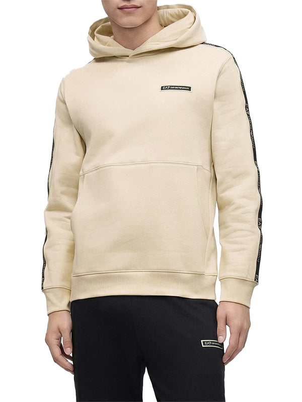 Ea7 Emporio Armani Felpa cappuccio Uomo Mod. 7M002196 AF10377 U1079 Crema