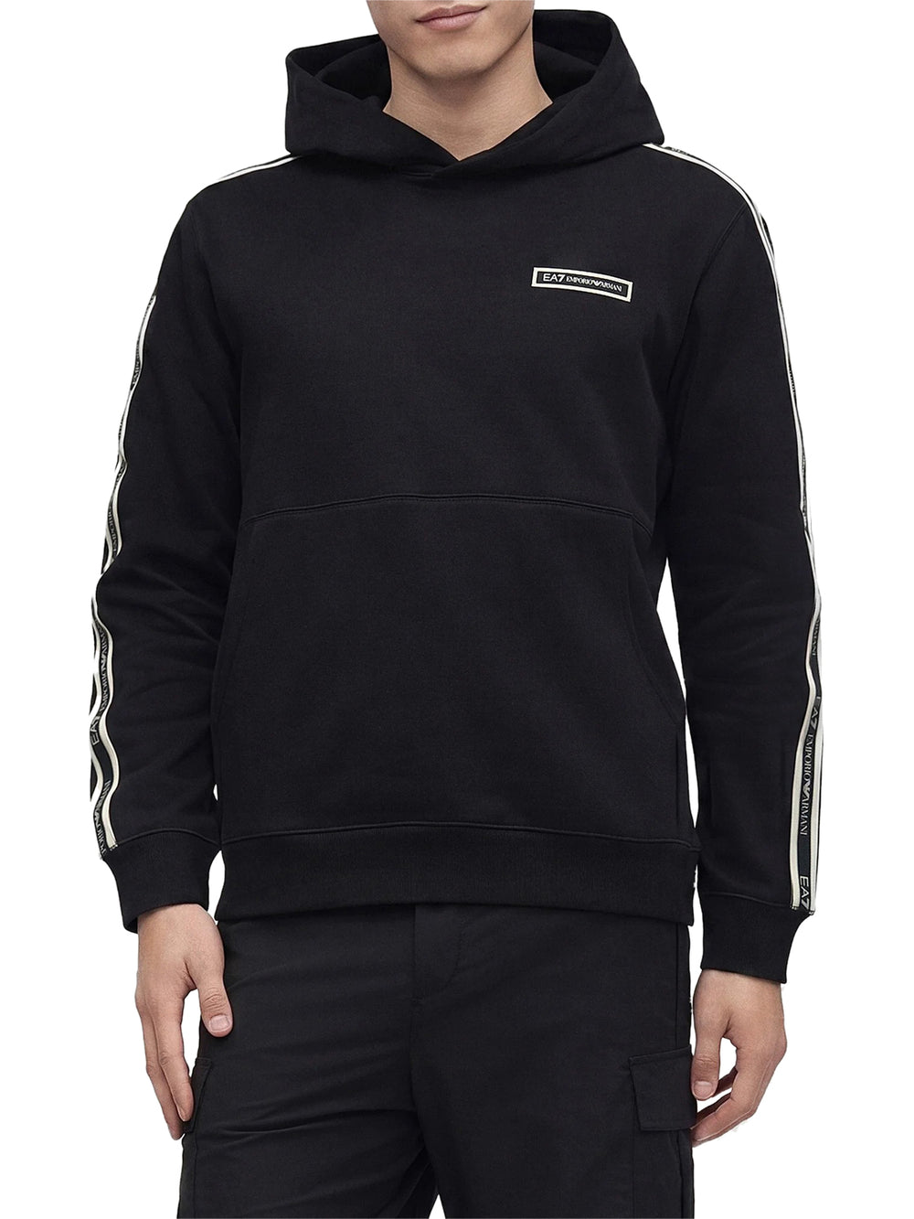 Ea7 Emporio Armani Felpa cappuccio Uomo Mod. 7M002196 AF10377 UC001 Nero