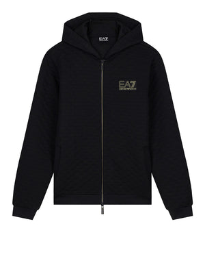 Ea7 Emporio Armani Felpa Zip Uomo Mod. 7M002247 AF26241 UC001 Nero