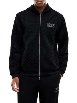 Ea7 Emporio Armani Felpa Zip Uomo Mod. 7M002247 AF26241 UC001 Nero
