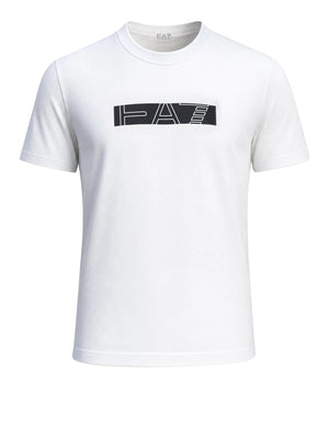 Ea7 Emporio Armani T-shirt Uomo Mod. 7M002415 AF10375 M0003 Bianco