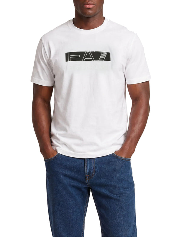 Ea7 Emporio Armani T-shirt Uomo Mod. 7M002415 AF10375 M0003 Bianco