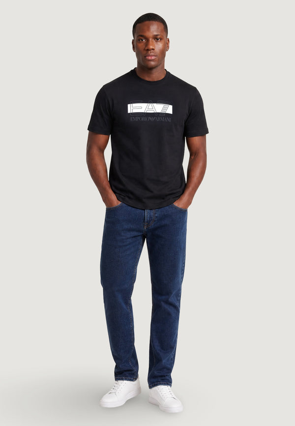 Ea7 Emporio Armani T-shirt Uomo Mod. 7M002415 AF10375 MC001 Nero