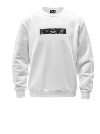 Ea7 Emporio Armani Felpa Girocollo Uomo Mod. 7M002425 AF10377 M0003 Bianco