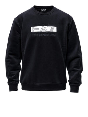 Ea7 Emporio Armani Felpa Girocollo Uomo Mod. 7M002425 AF10377 MC001 Nero