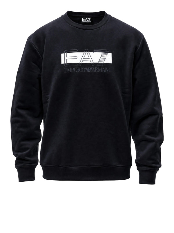 Ea7 Emporio Armani Felpa Girocollo Uomo Mod. 7M002425 AF10377 MC001 Nero