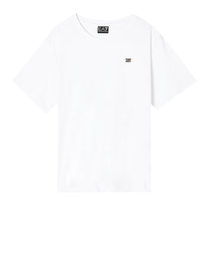 Ea7 Emporio Armani T-shirt Donna Mod. 7W000455 AF10373 U0002 Bianco