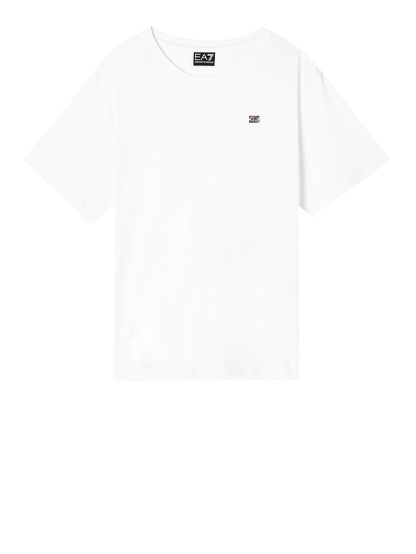 Ea7 Emporio Armani T-shirt Donna Mod. 7W000455 AF10373 U0002 Bianco