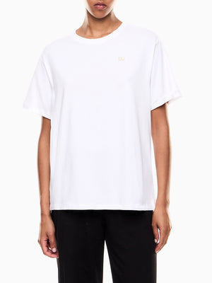 Ea7 Emporio Armani T-shirt Donna Mod. 7W000455 AF10373 U0002 Bianco