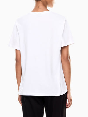 Ea7 Emporio Armani T-shirt Donna Mod. 7W000455 AF10373 U0002 Bianco