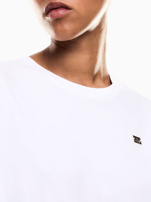 Ea7 Emporio Armani T-shirt Donna Mod. 7W000455 AF10373 U0002 Bianco