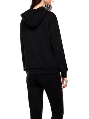 Ea7 Emporio Armani Felpa cappuccio Donna Mod. 7W000537 AF15831 MC043 Nero