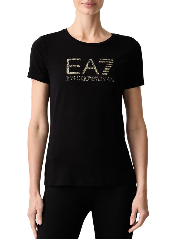 Ea7 Emporio Armani T-shirt Donna Mod. 7W001443 AF10373 NC004 Nero
