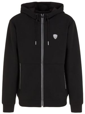 Ea7 Emporio Armani Felpa Zip Uomo Mod. 8NPM20 PJ4EZ 1200 Nero