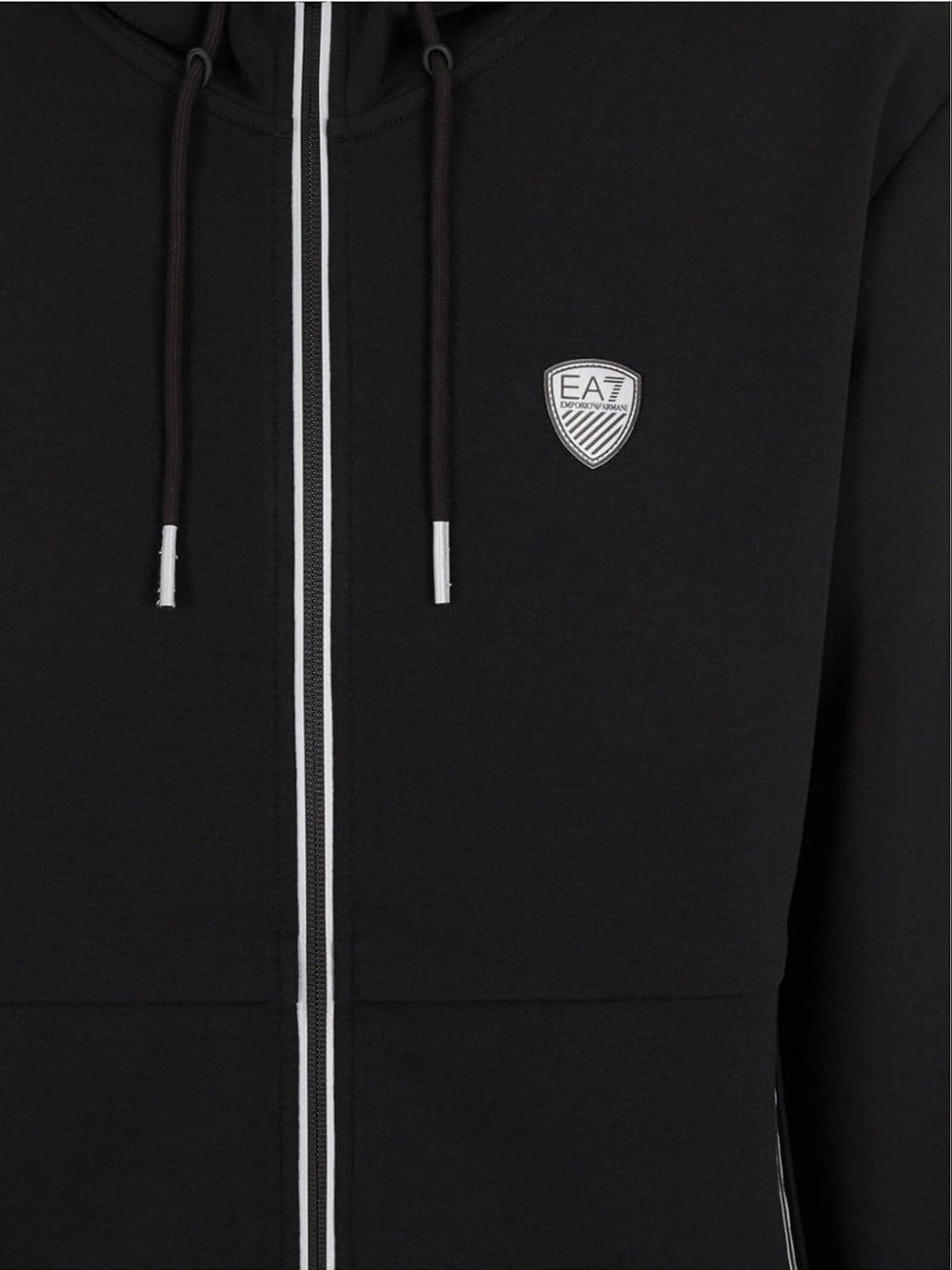 Ea7 Emporio Armani Felpa Zip Uomo Mod. 8NPM20 PJ4EZ 1200 Nero