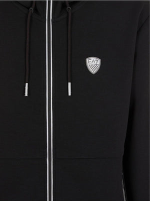 Ea7 Emporio Armani Felpa Zip Uomo Mod. 8NPM20 PJ4EZ 1200 Nero