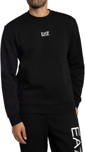Ea7 Emporio Armani Felpa Girocollo Uomo Mod. 8NPM34 PJVTZ 1200 Nero