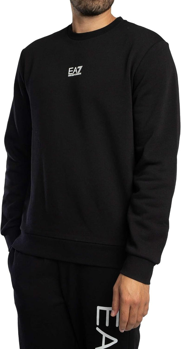 Ea7 Emporio Armani Felpa Girocollo Uomo Mod. 8NPM34 PJVTZ 1200 Nero