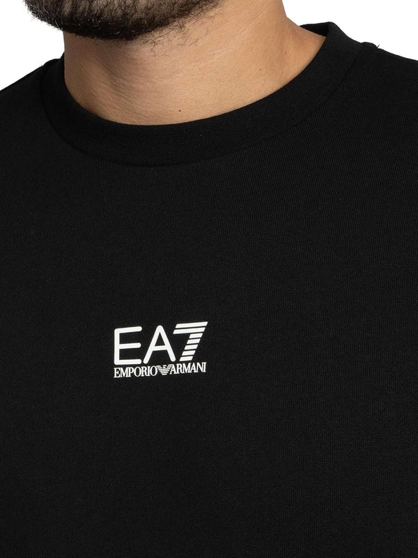 Ea7 Emporio Armani Felpa Girocollo Uomo Mod. 8NPM34 PJVTZ 1200 Nero