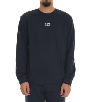 Ea7 Emporio Armani Felpa Girocollo Uomo Mod. 8NPM34 PJVTZ 1562 Blu