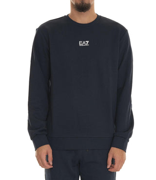 Ea7 Emporio Armani Felpa Girocollo Uomo Mod. 8NPM34 PJVTZ 1562 Blu