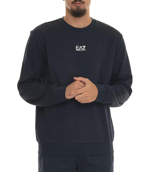 Ea7 Emporio Armani Felpa Girocollo Uomo Mod. 8NPM34 PJVTZ 1562 Blu
