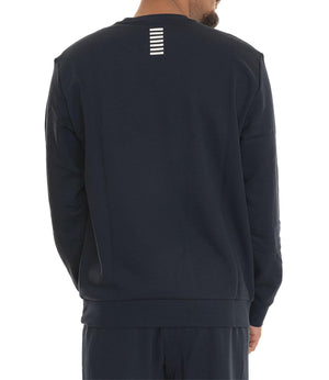 Ea7 Emporio Armani Felpa Girocollo Uomo Mod. 8NPM34 PJVTZ 1562 Blu