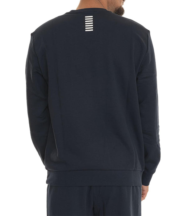 Ea7 Emporio Armani Felpa Girocollo Uomo Mod. 8NPM34 PJVTZ 1562 Blu