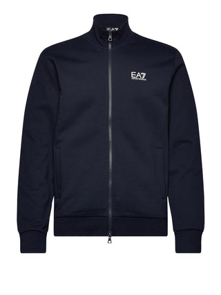 Ea7 Emporio Armani Felpa Zip Uomo Mod. 8NPM36 PJVTZ 1562 Blu