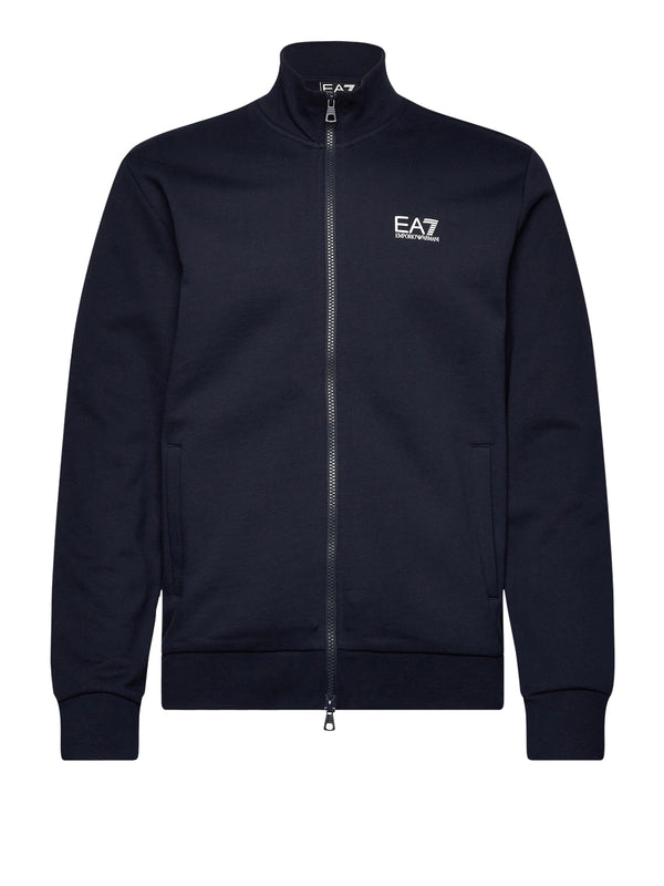 Ea7 Emporio Armani Felpa Zip Uomo Mod. 8NPM36 PJVTZ 1562 Blu
