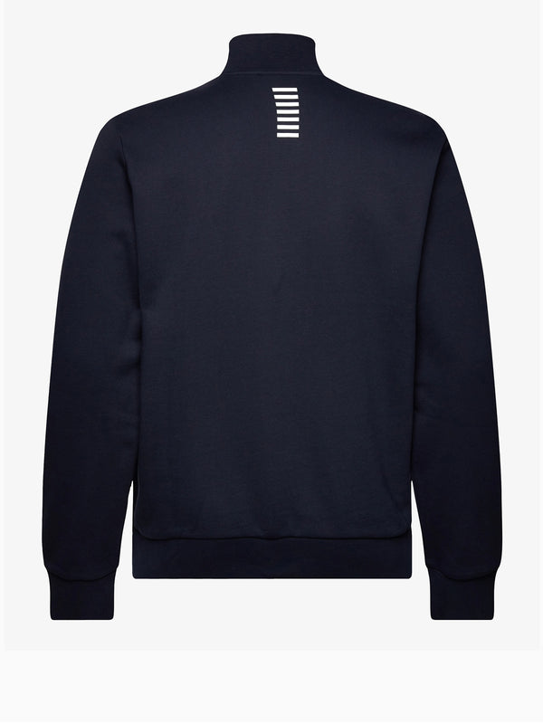 Ea7 Emporio Armani Felpa Zip Uomo Mod. 8NPM36 PJVTZ 1562 Blu