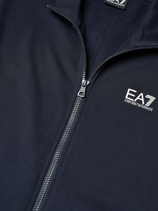 Ea7 Emporio Armani Felpa Zip Uomo Mod. 8NPM36 PJVTZ 1562 Blu