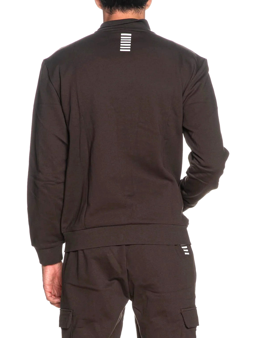 Ea7 Emporio Armani Felpa Zip Uomo Mod. 8NPM36 PJVTZ U6027 Moro