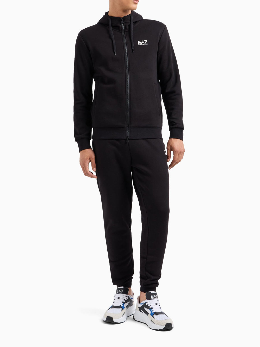 Ea7 Emporio Armani Tuta Uomo Mod. 8NPV68 PJVTZ 1200 Nero