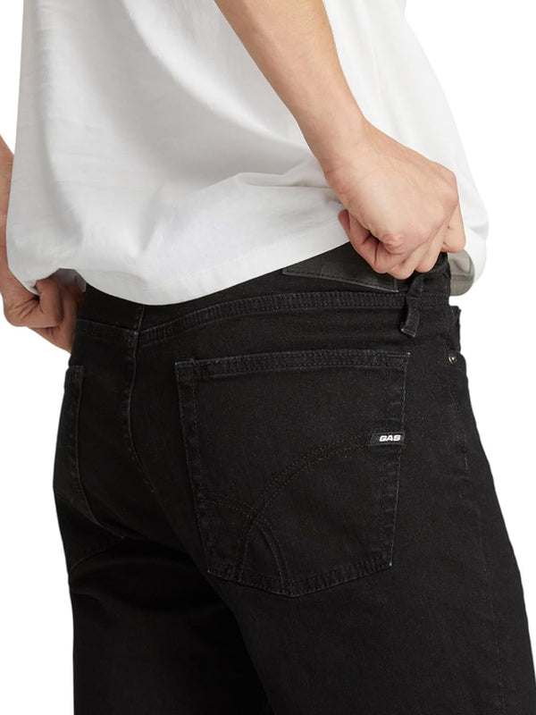 GAS Jeans Uomo Mod. A7235 ALBERT 02BO Nero
