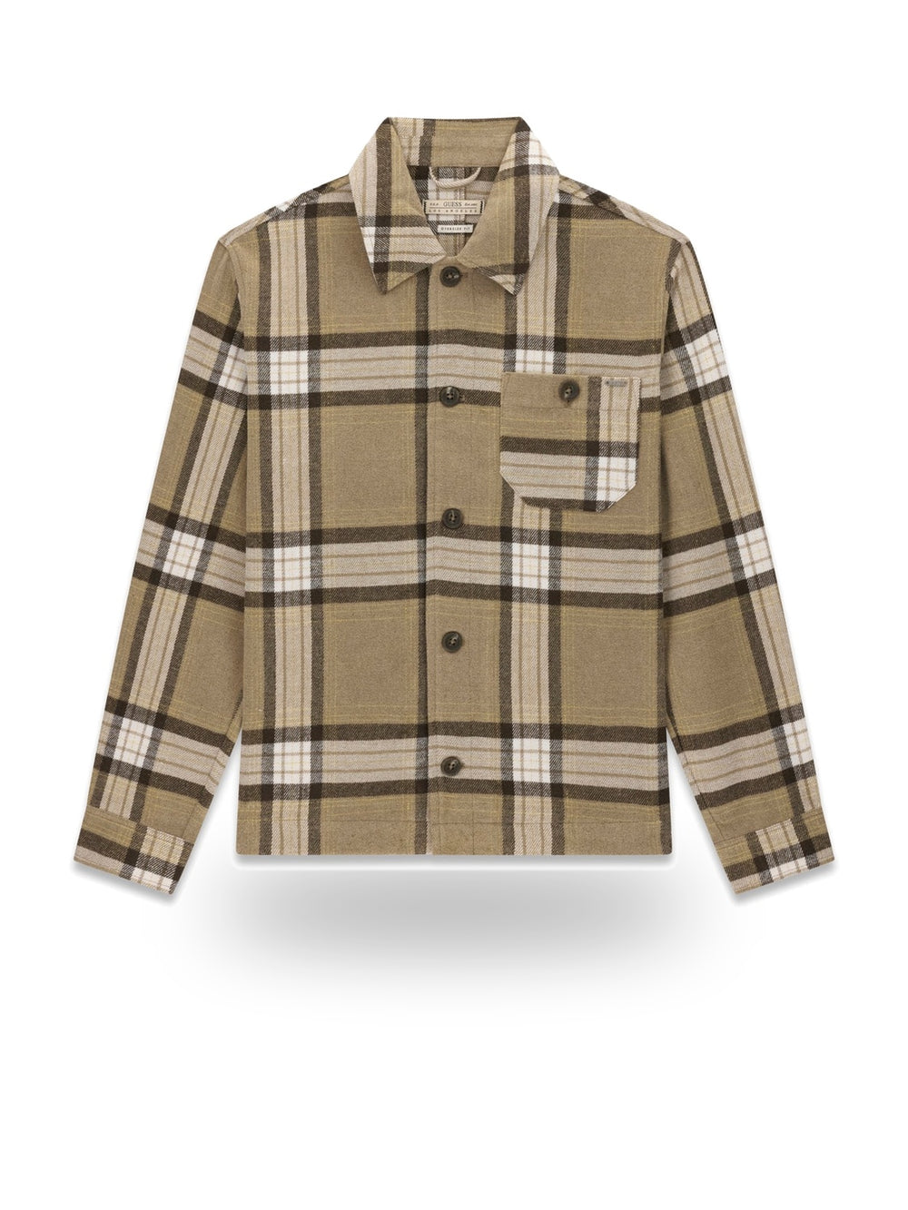 Guess Camicia manica Lunga Uomo Mod. M6BH42 W4289 LM0O Beige